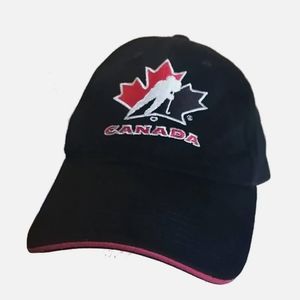 Sport Hockey Canada Black Adjustable Cap